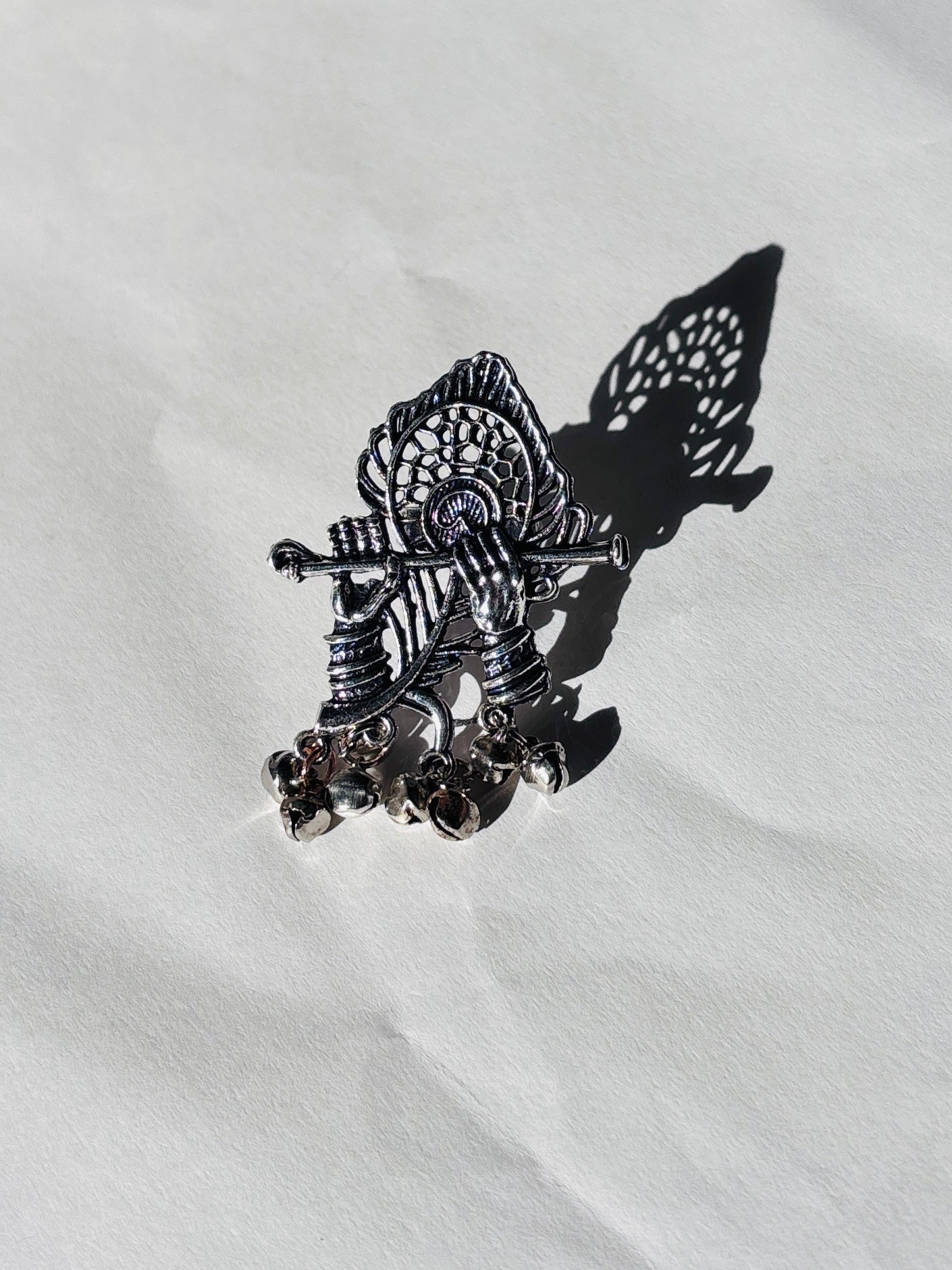 Flute Krishna Ring
