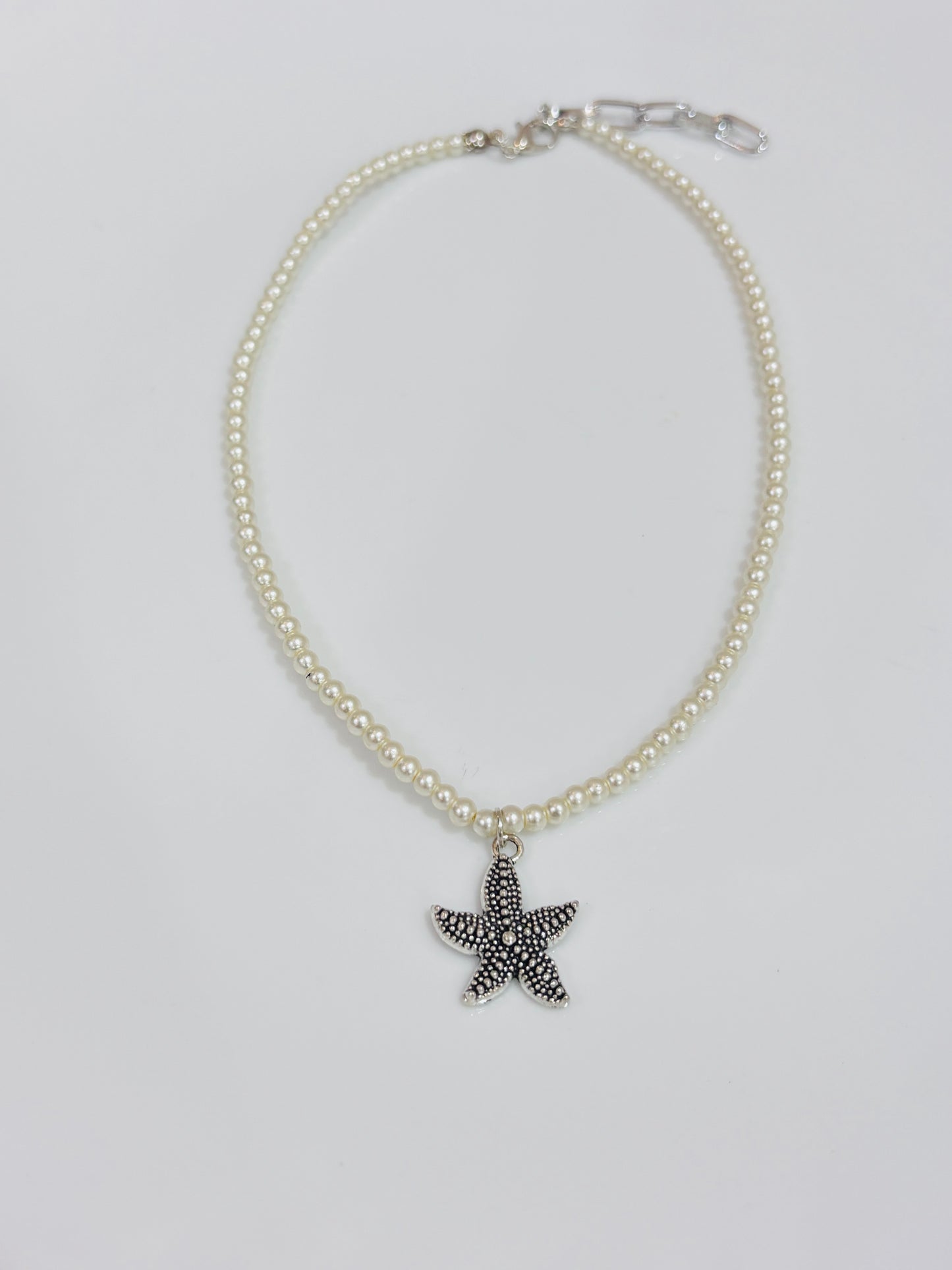 Star fish pearl necklace