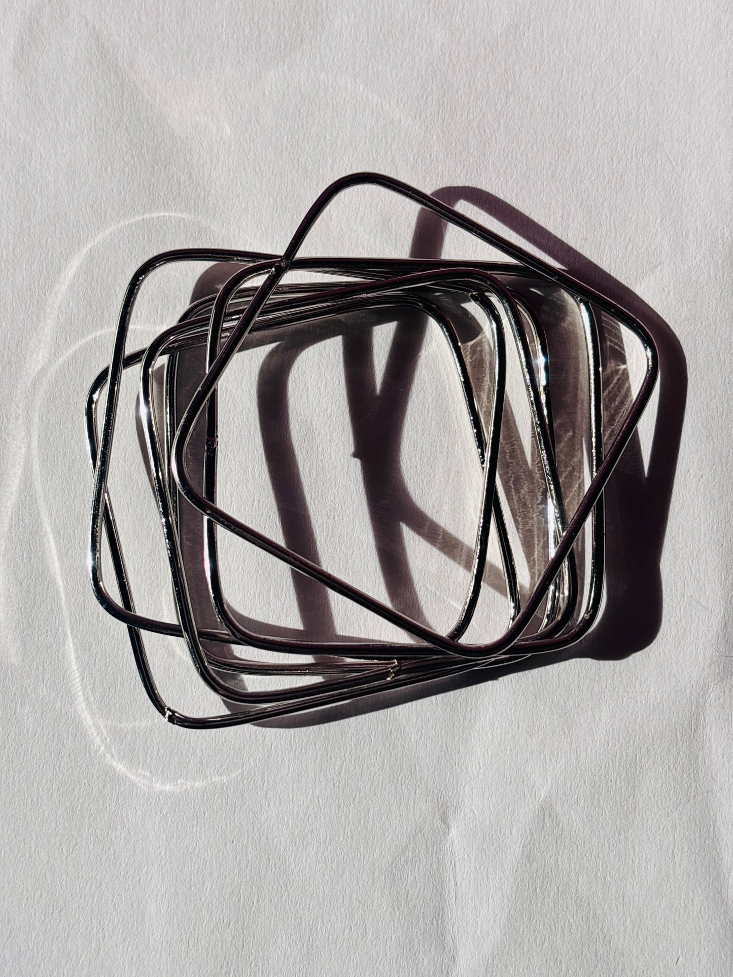 Square Elegance Bangles