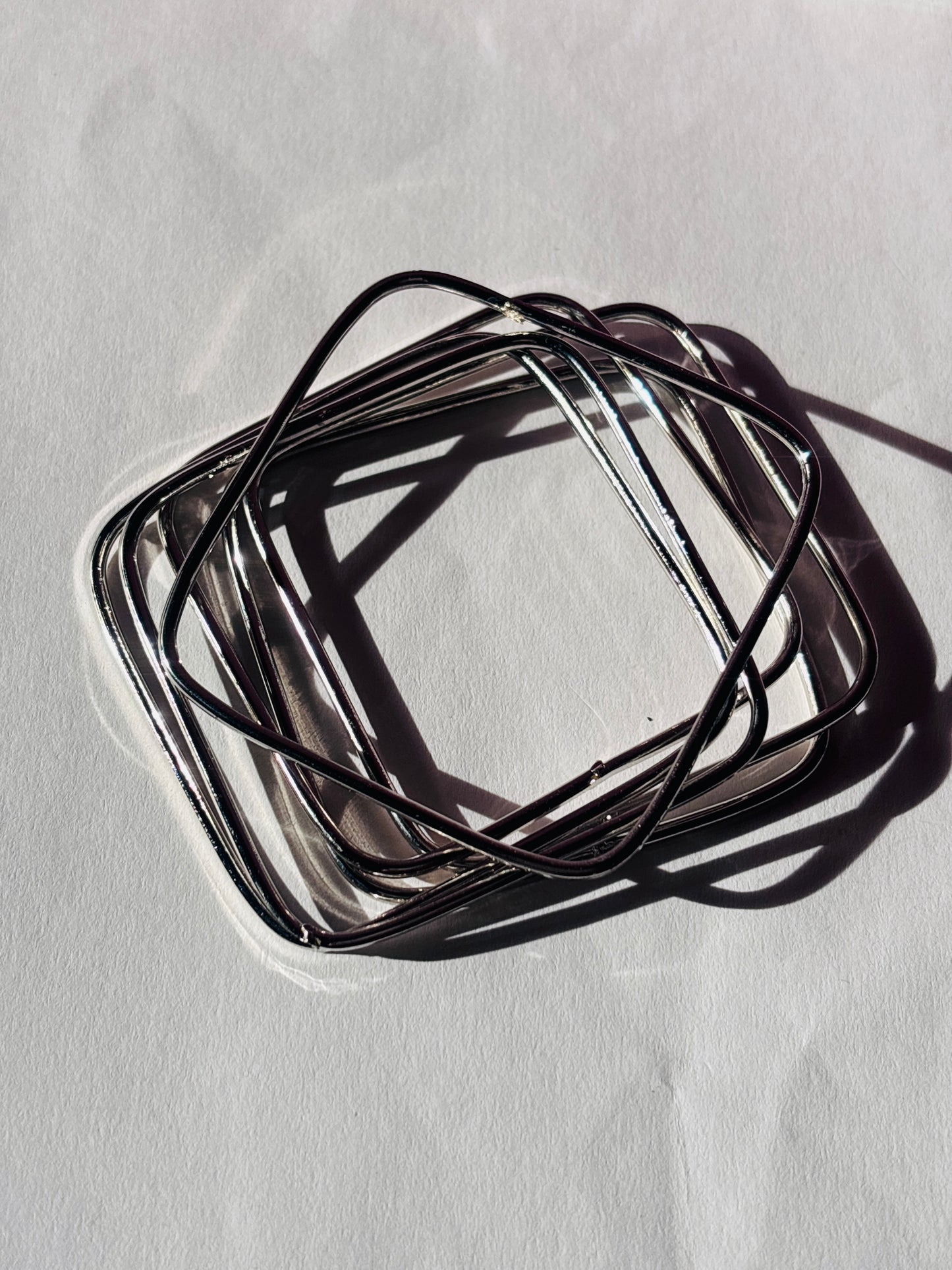 Square Elegance Bangles