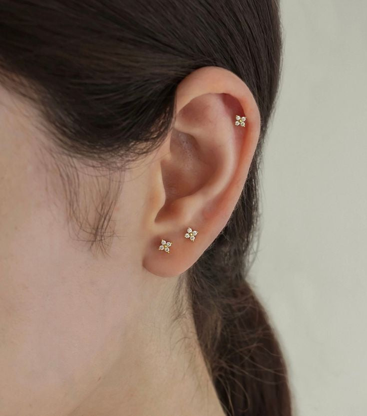 Star flower earring