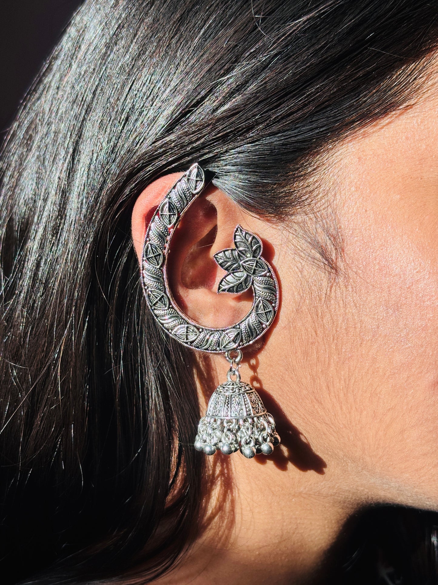 Royal leaf earring