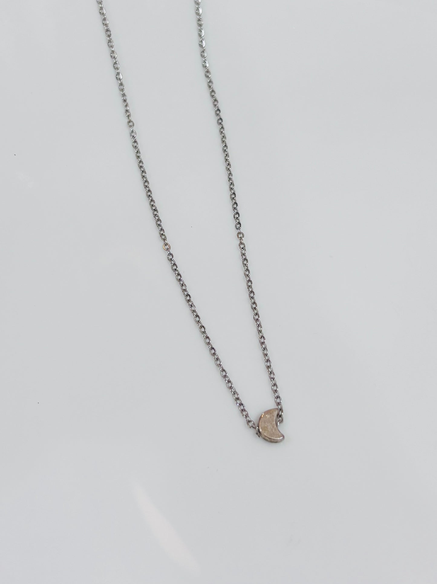Half moon pendant with chain