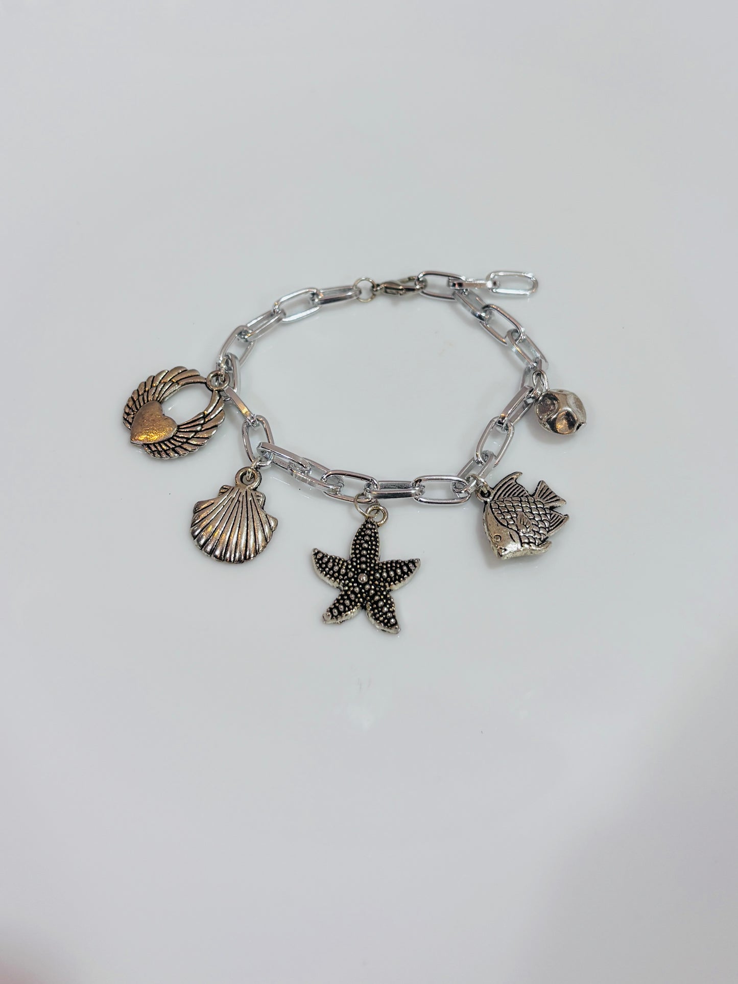 Beach silver bracelet