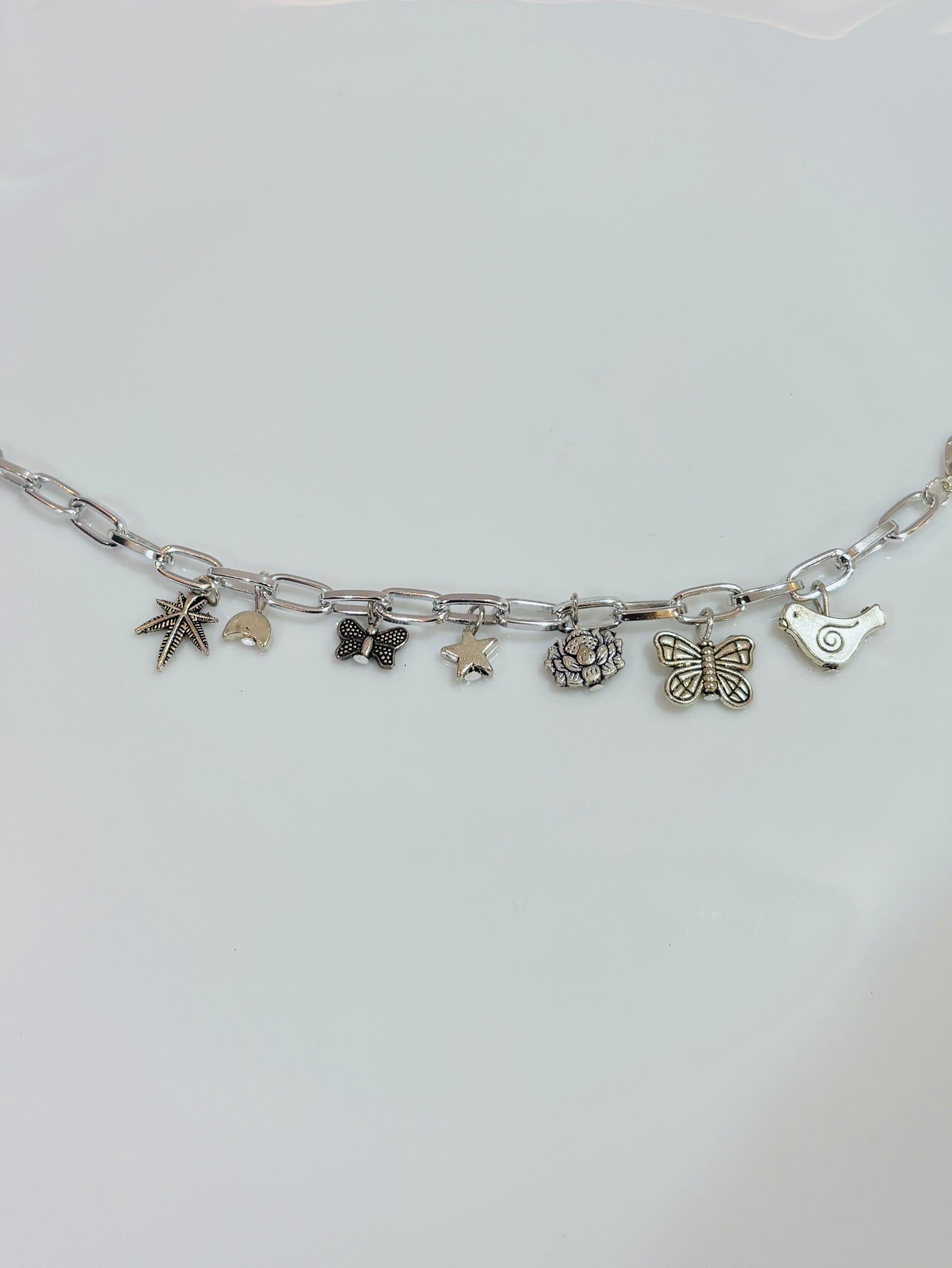 Nature silver bracelet