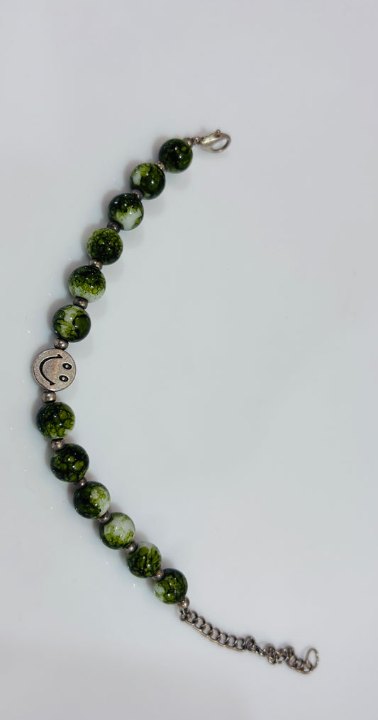 Smile green bracelet