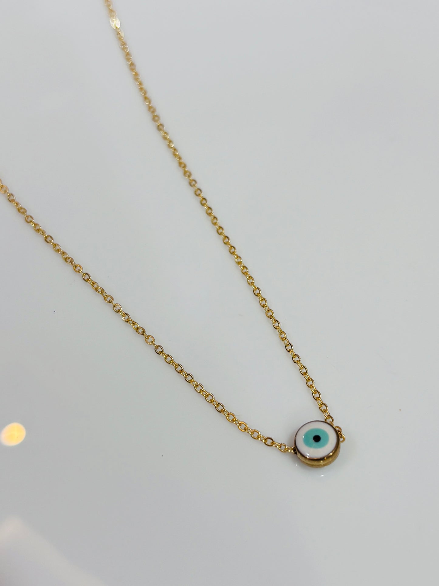 Evil eye pendant with chain