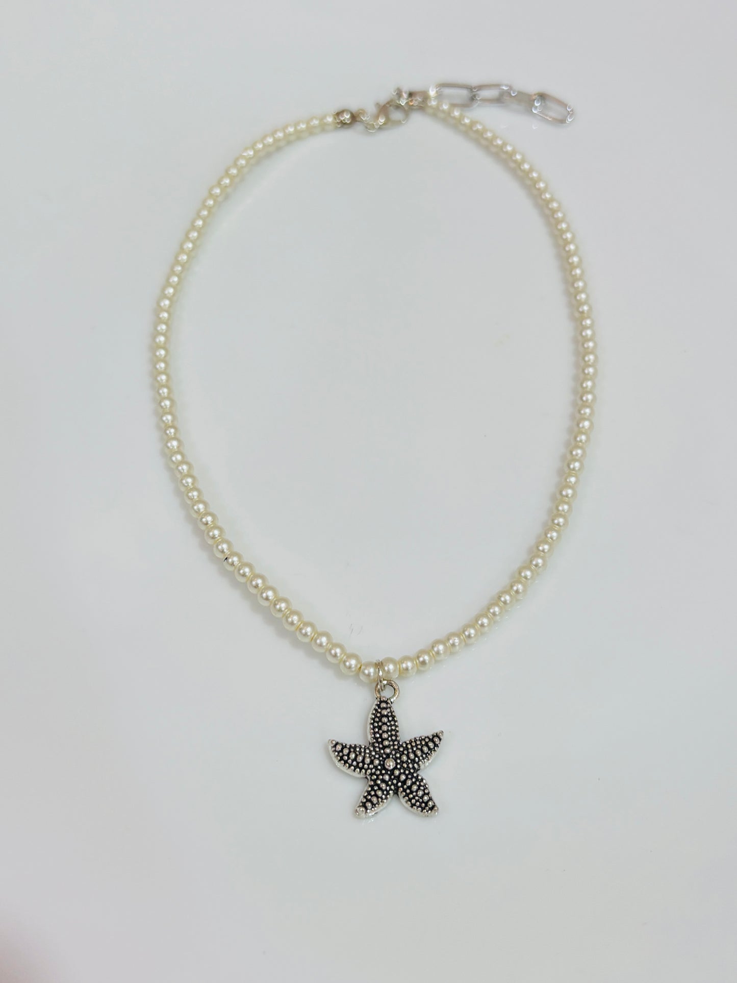 Star fish pearl necklace