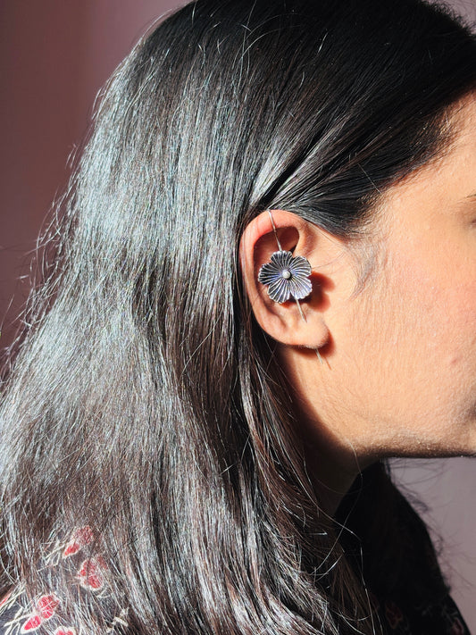 Hibiscus Petal Grace Ear Cuff