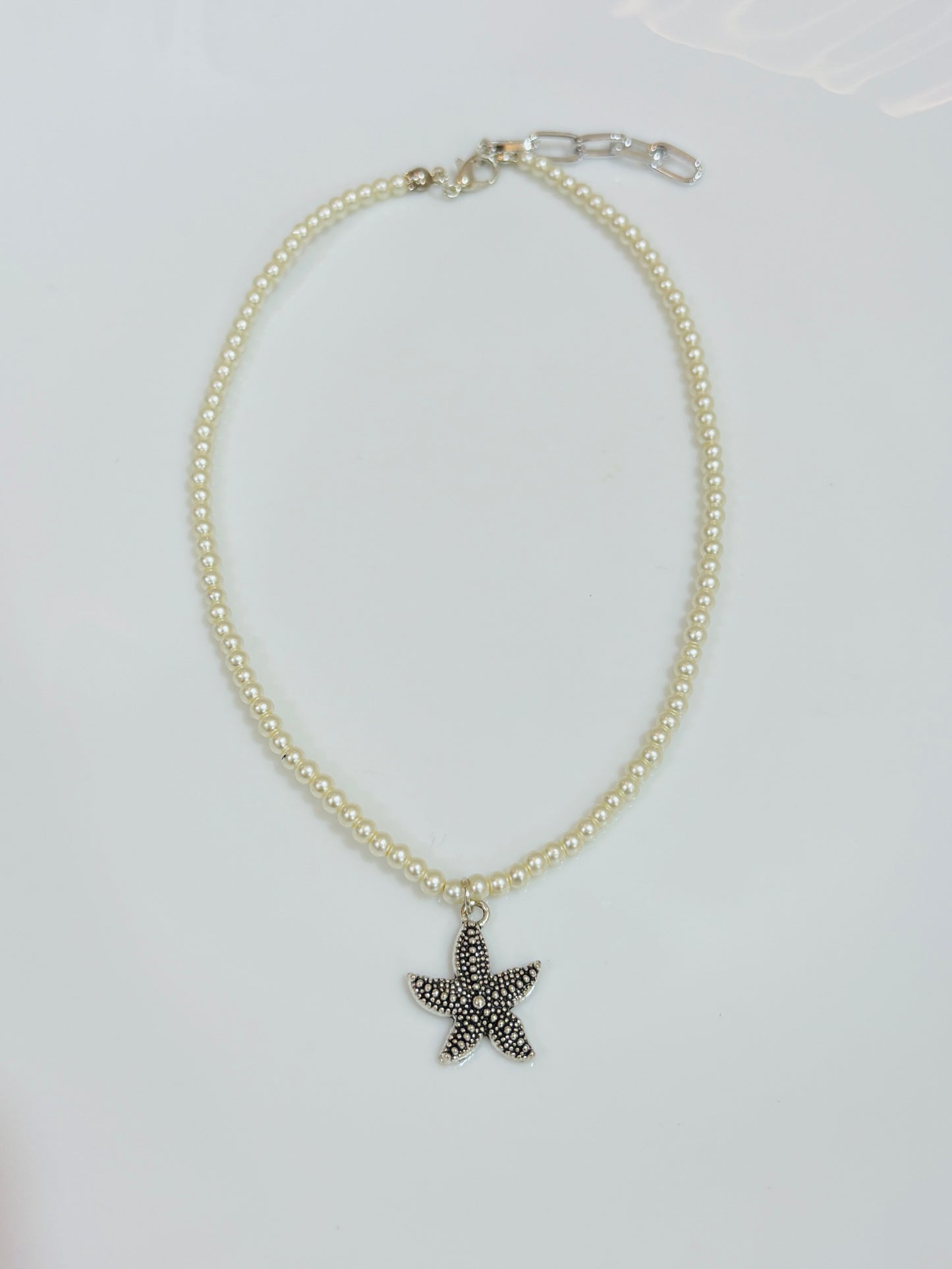 Star fish pearl necklace