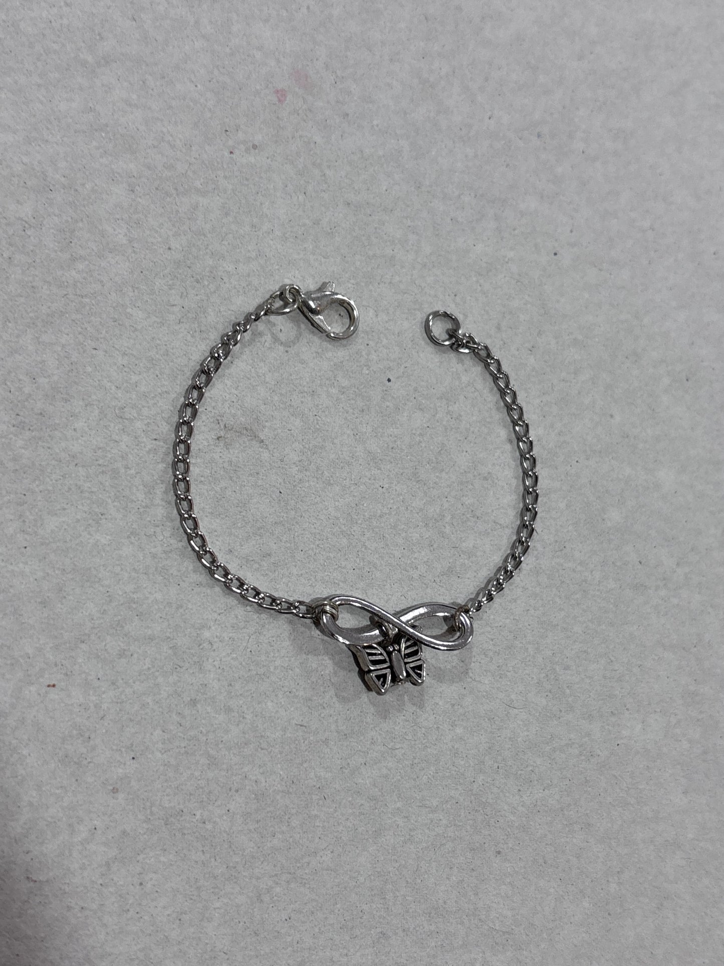 Infinity butterfly bracelet