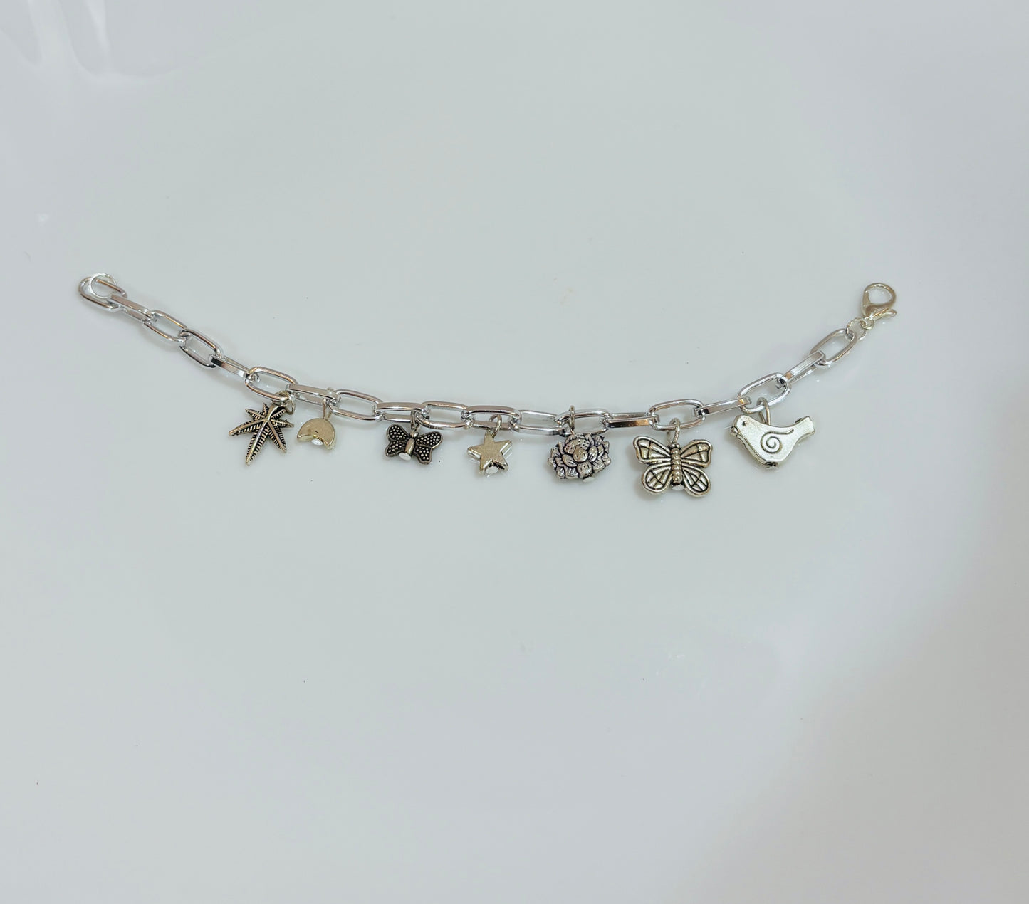 Nature silver bracelet