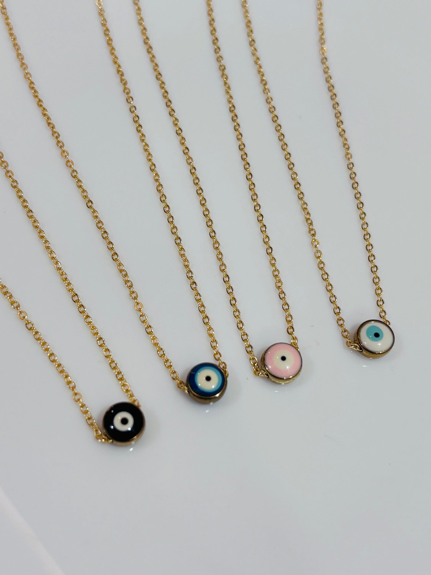 Evil eye pendant with chain