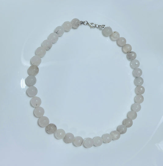 Snow Aura Pearl necklace