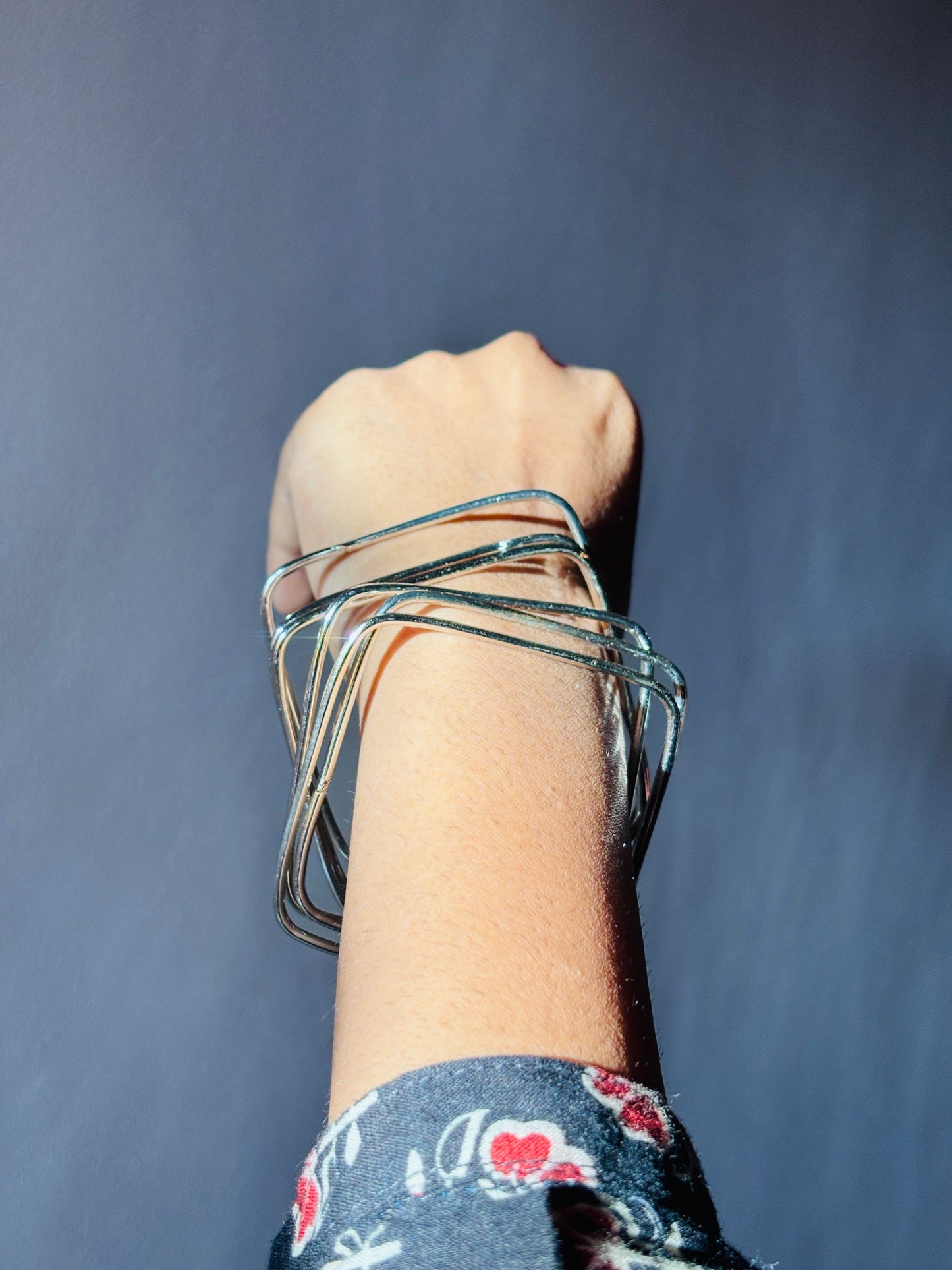 Square Elegance Bangles