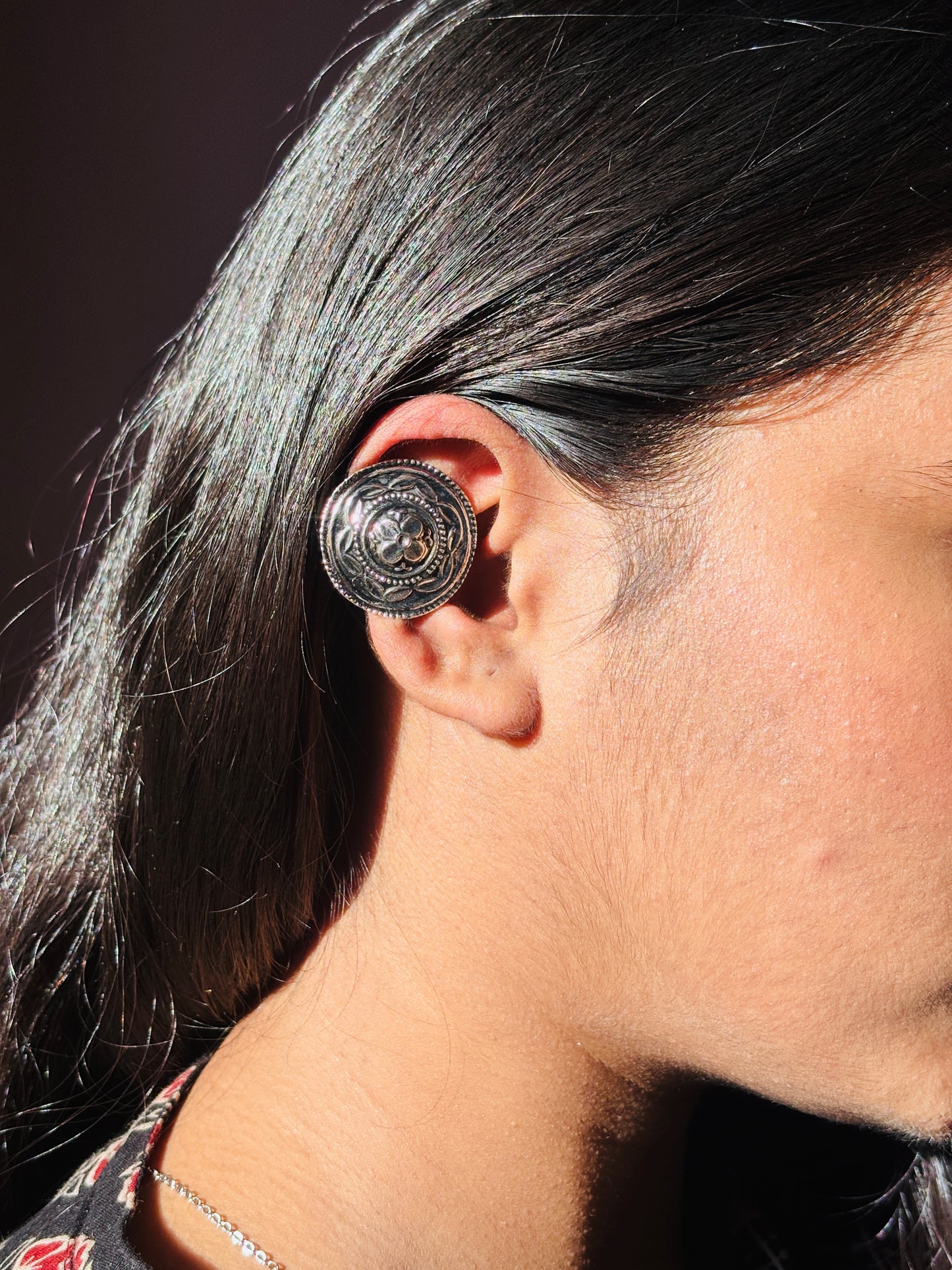 Boho mandala Earcuff