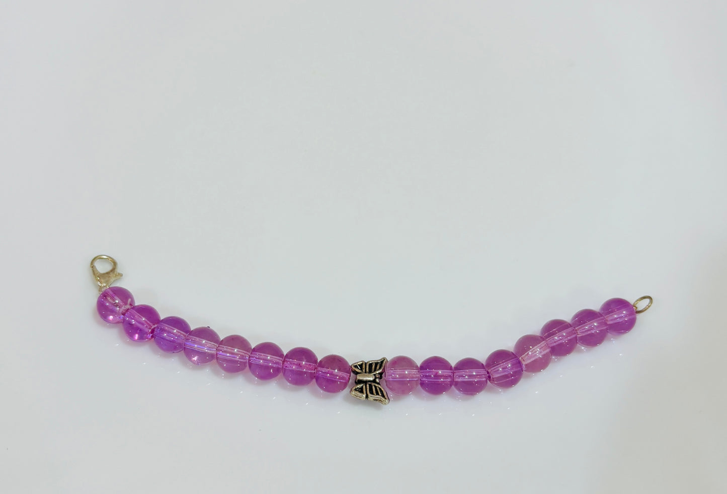 Purple butterfly bracelet