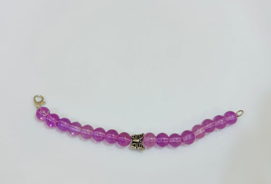 Purple butterfly bracelet
