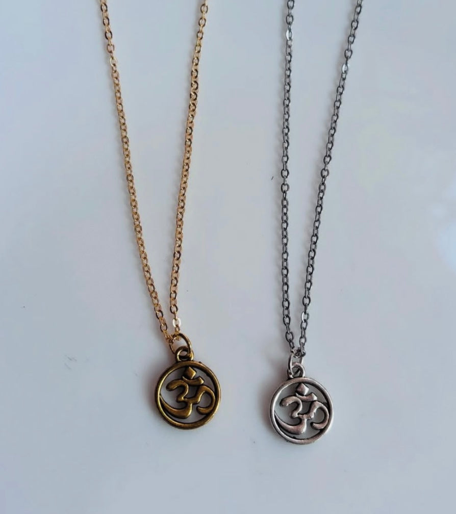 Aum pendant with chain