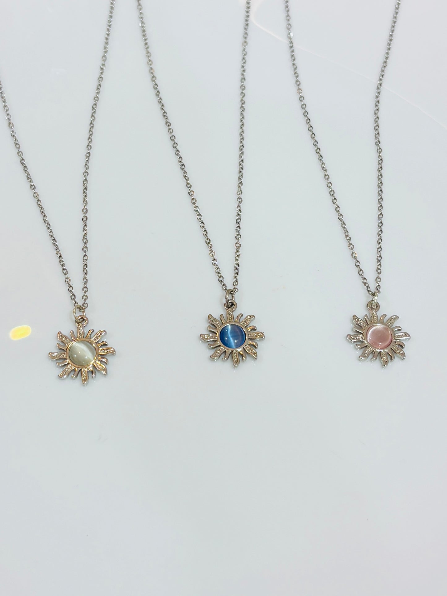 Sun pendant with chain