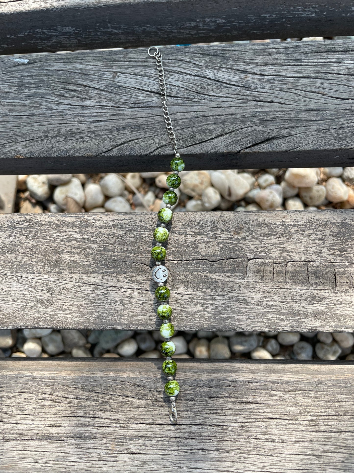 Smile green bracelet