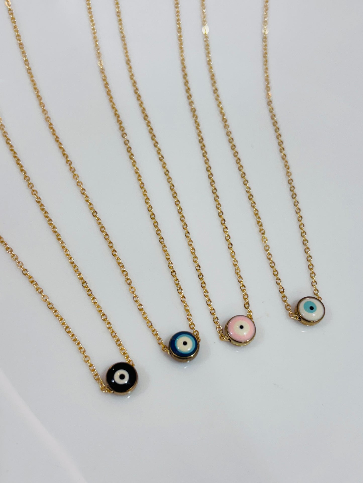 Evil eye pendant with chain