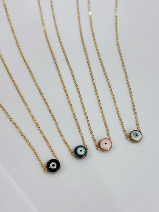 Evil eye pendant with chain