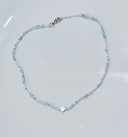Heart ocean necklace
